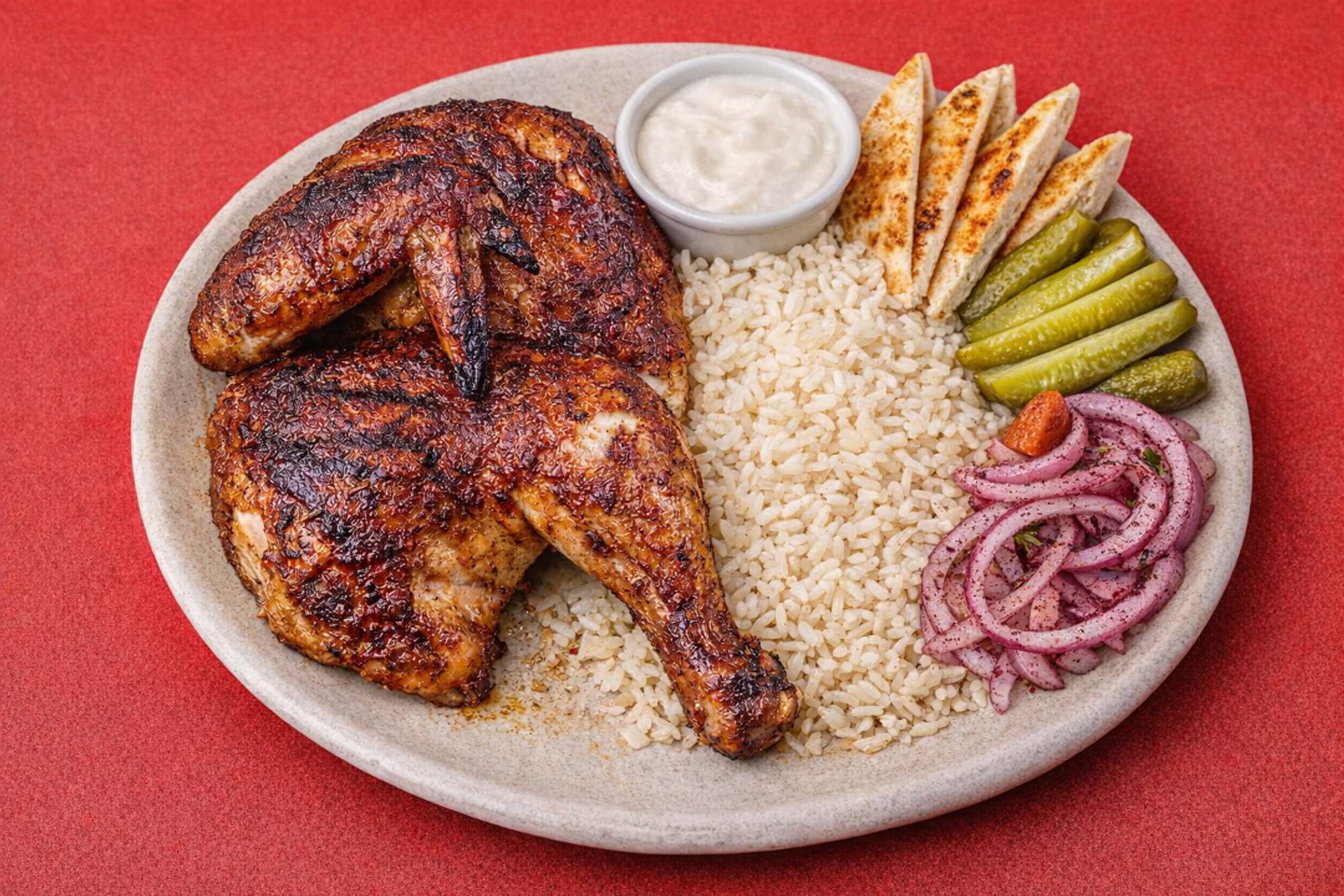 Half Grilled Chicken