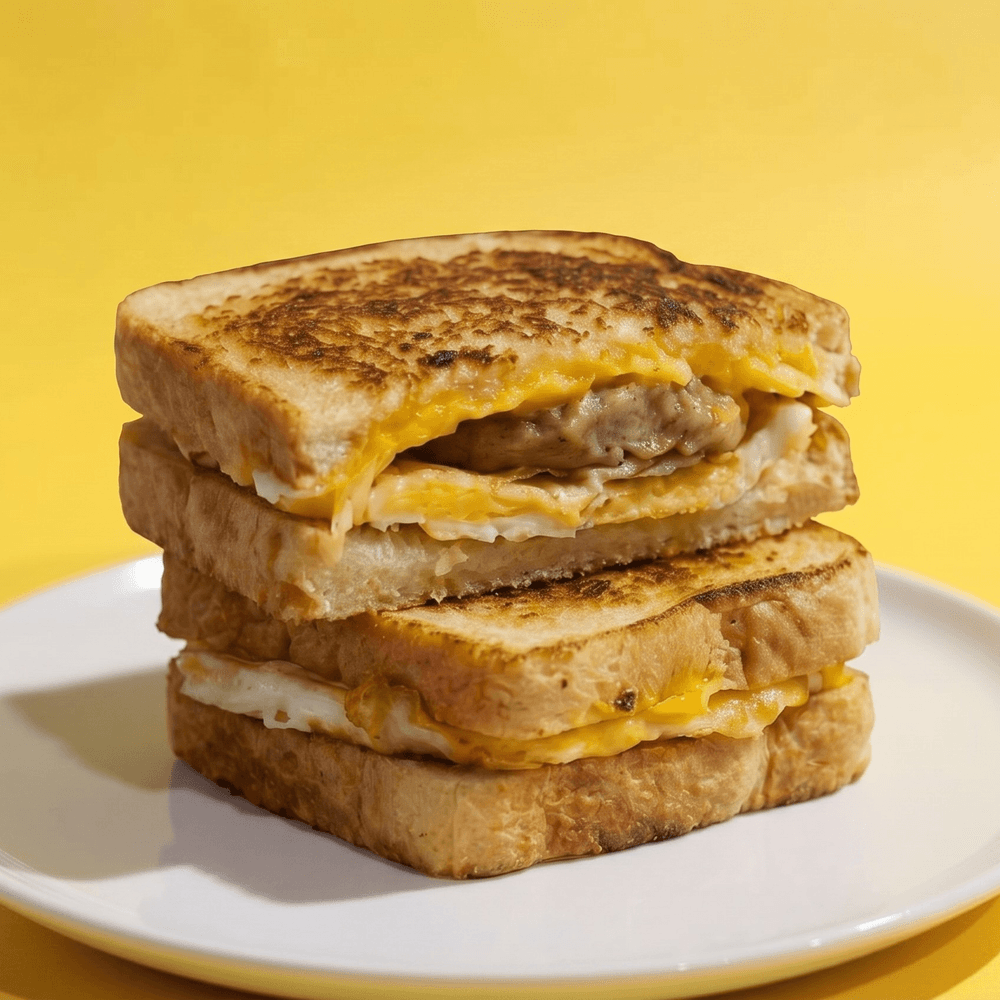 #4 Two Egg Sandwich Cheese, Ham, Bacon or Sausage