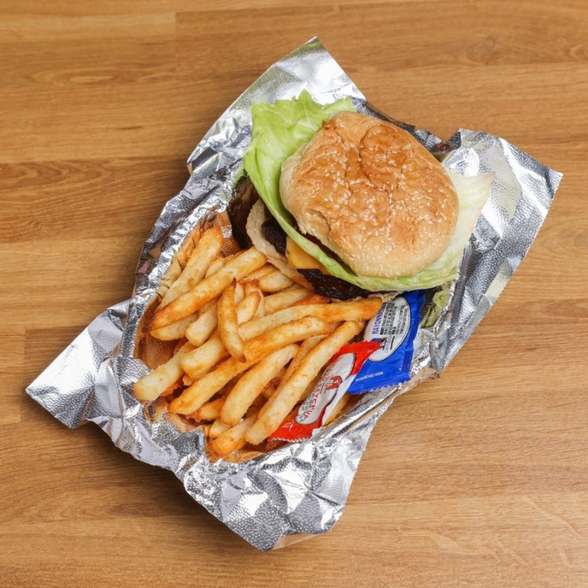 Cheese Burger Plate