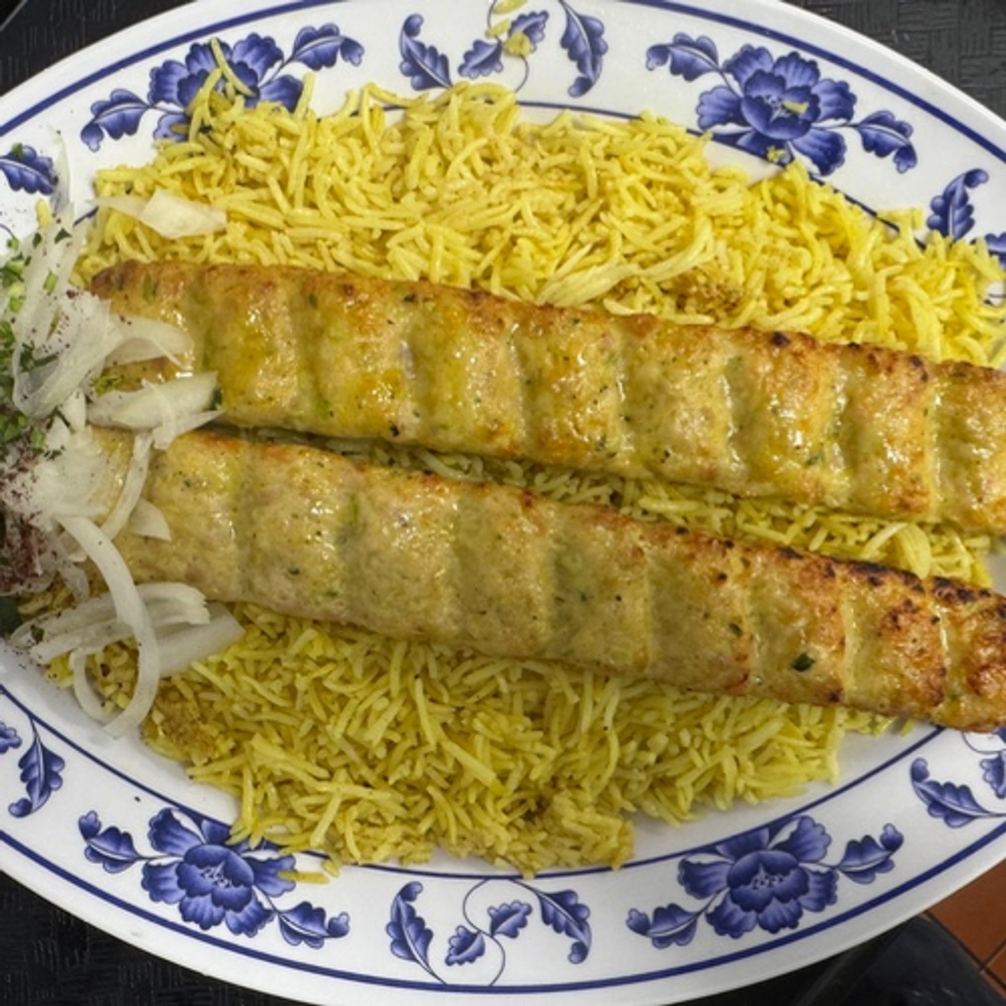 Chicken Kofta Kabab Platter