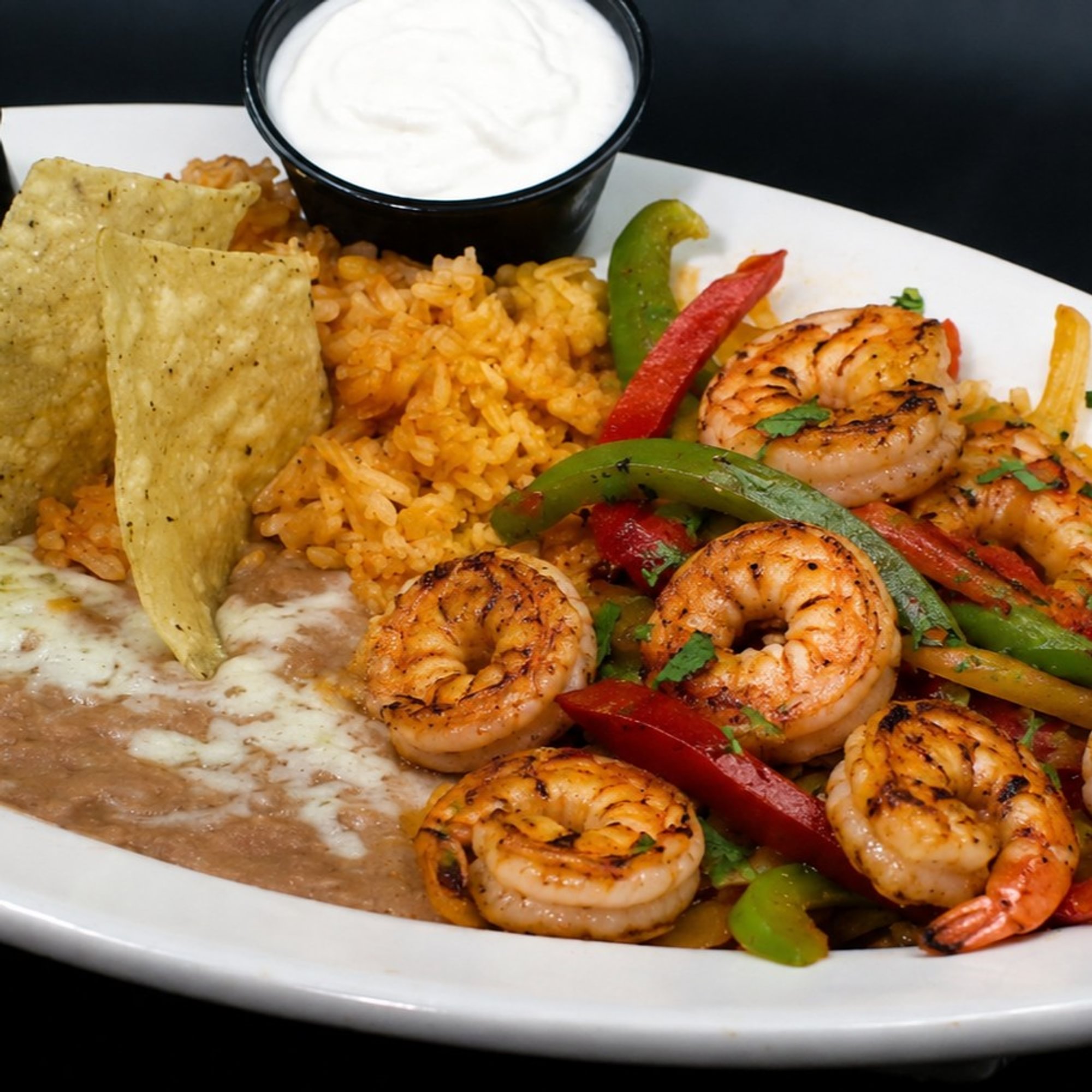 Shrimp Fajitas Plate