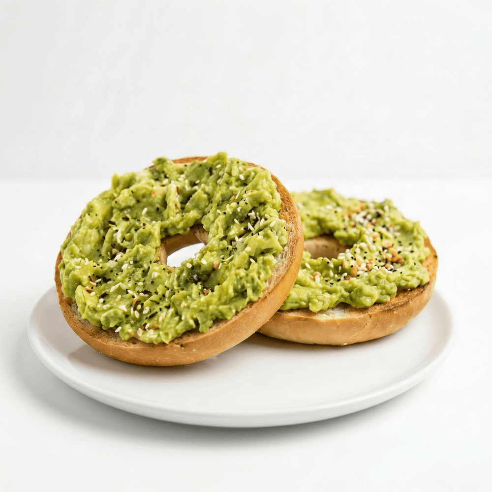 Bagel with Avocado Spread