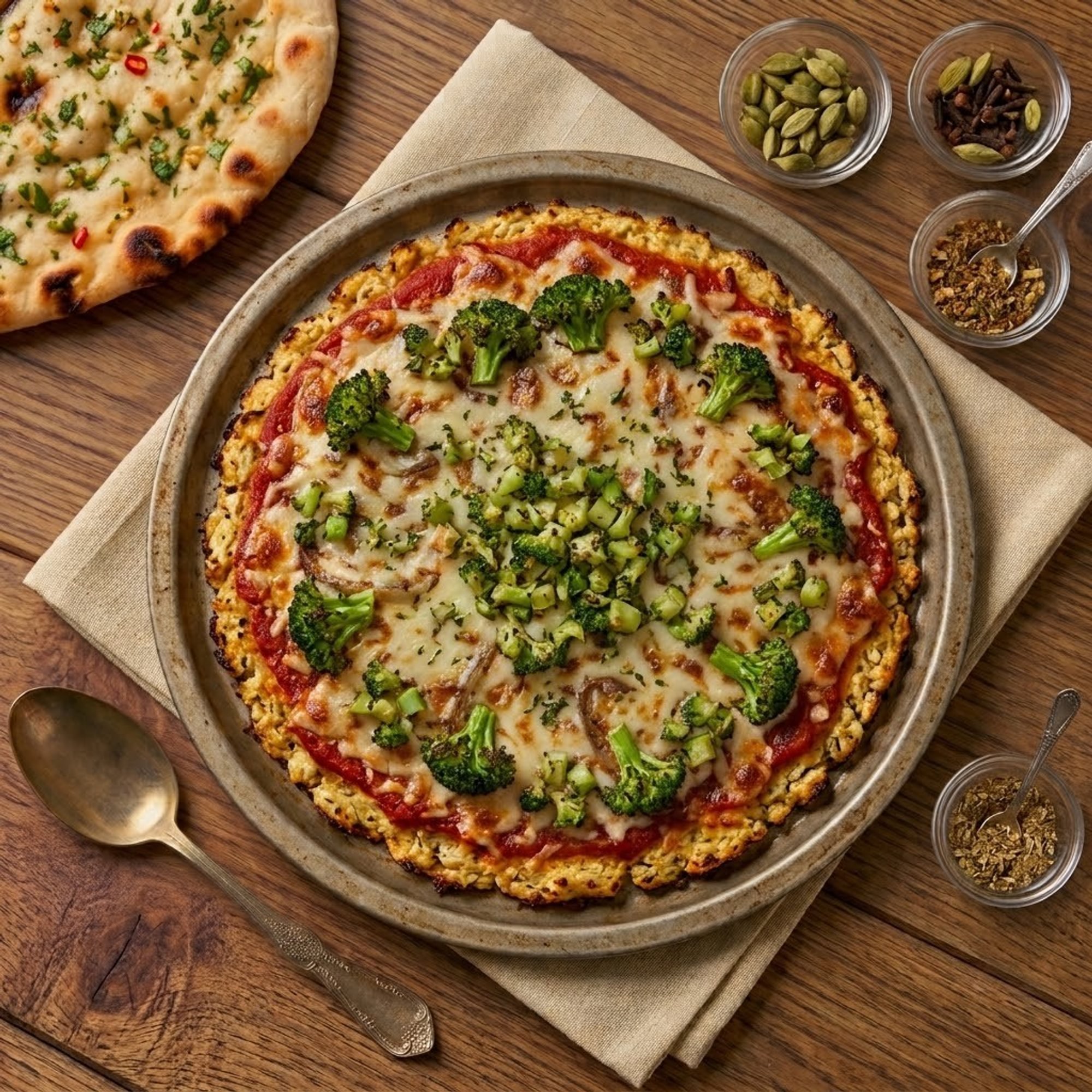 Gluten-Free Broccoli Pizza