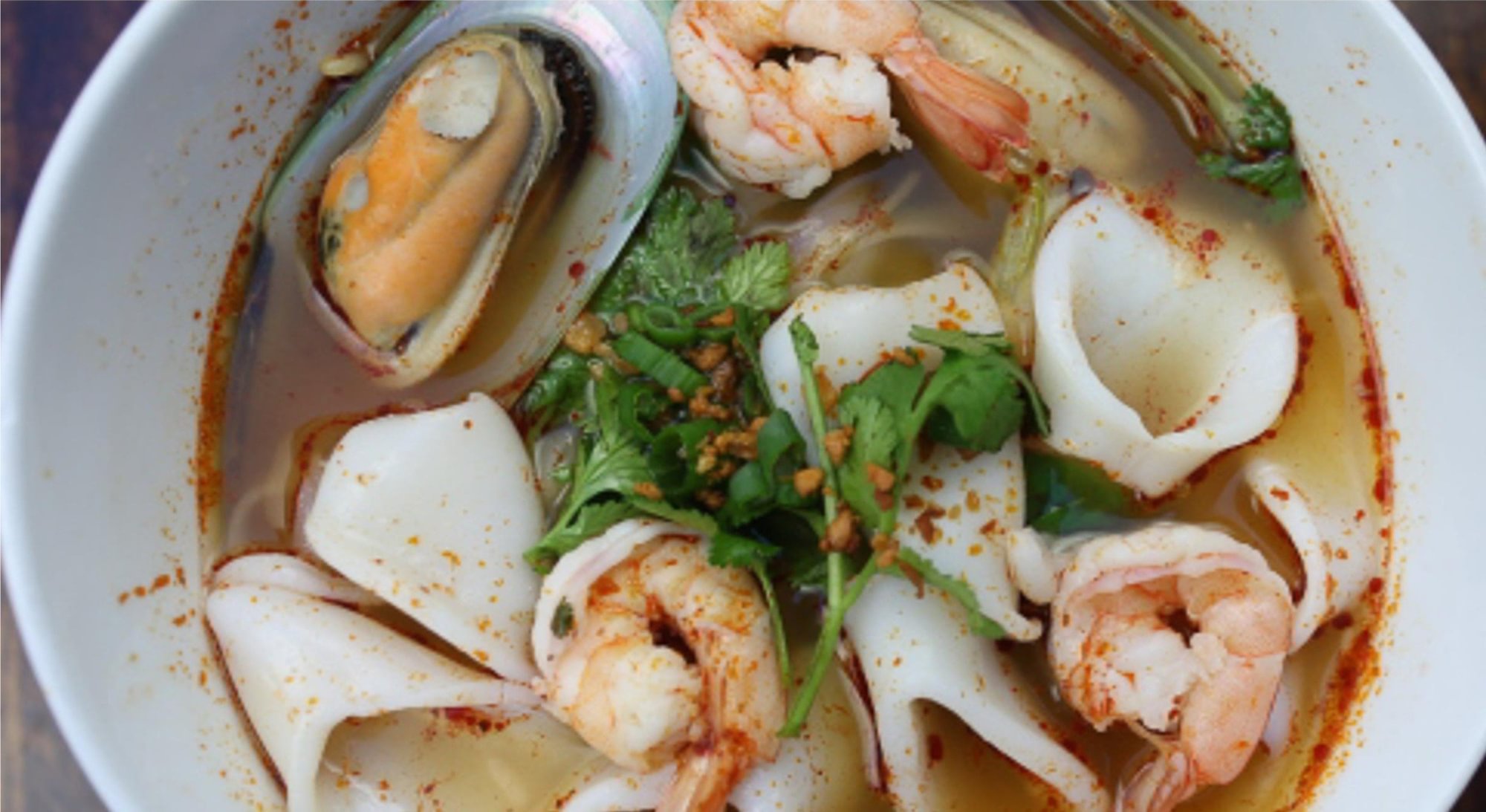 Tom Yum Seafood Noodle Soup