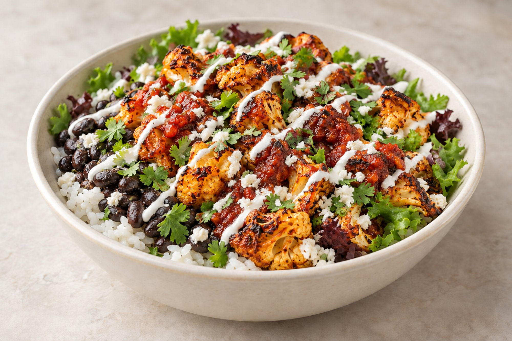 Gobi Cauliflower Power Bowl