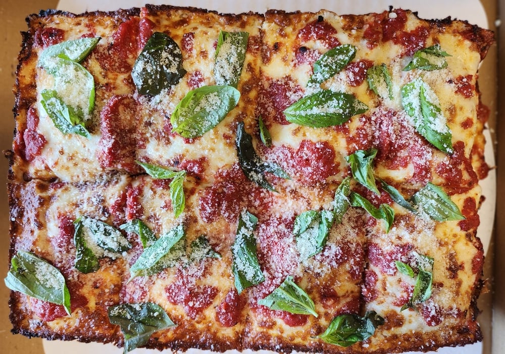 Small Margherita Detroit-Style Pizza