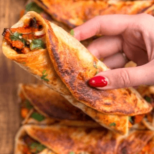 Chicken Tikka Paratha Roll