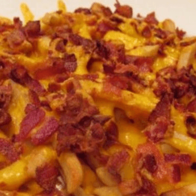 Cheese Fries with Beef Bacon