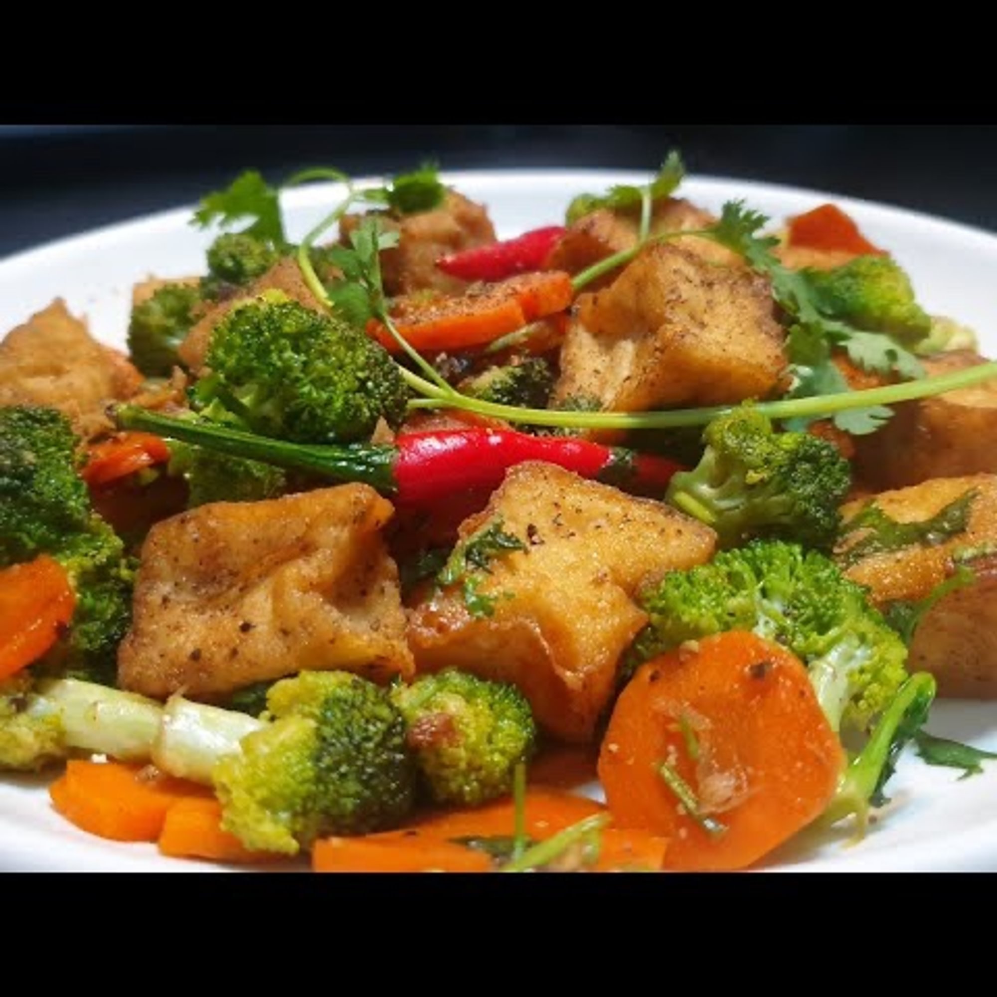 Rice W/ Tofu - Com Chay