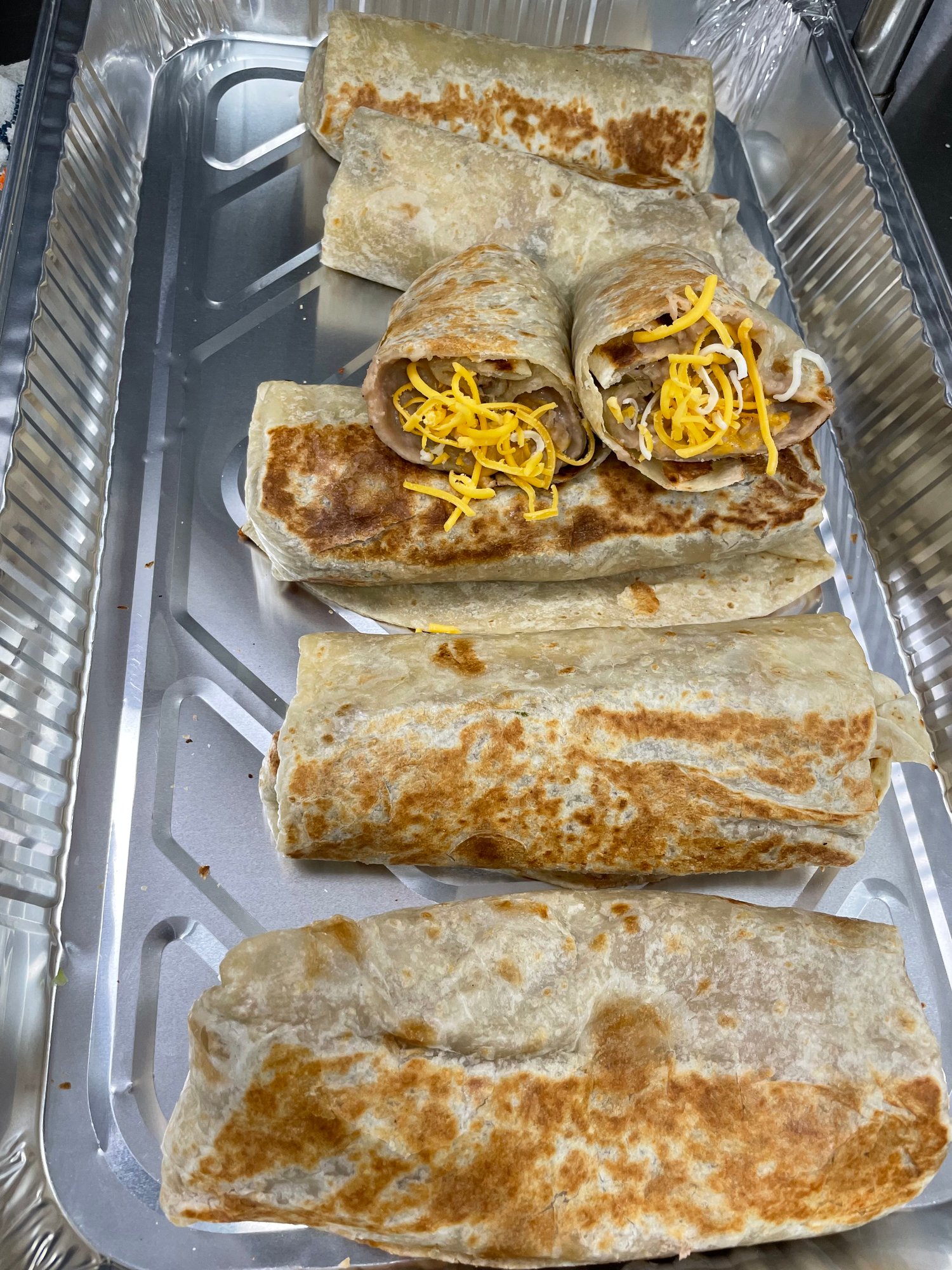 6 Pack Bean and Cheese Burritos