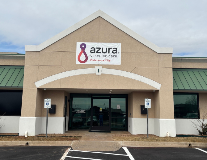 An exterior view of Azura Vascular Care Oklahoma City