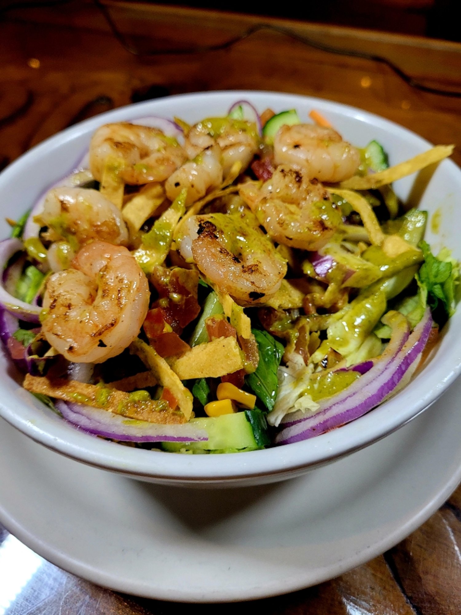 Ensalada De Camarones Asados