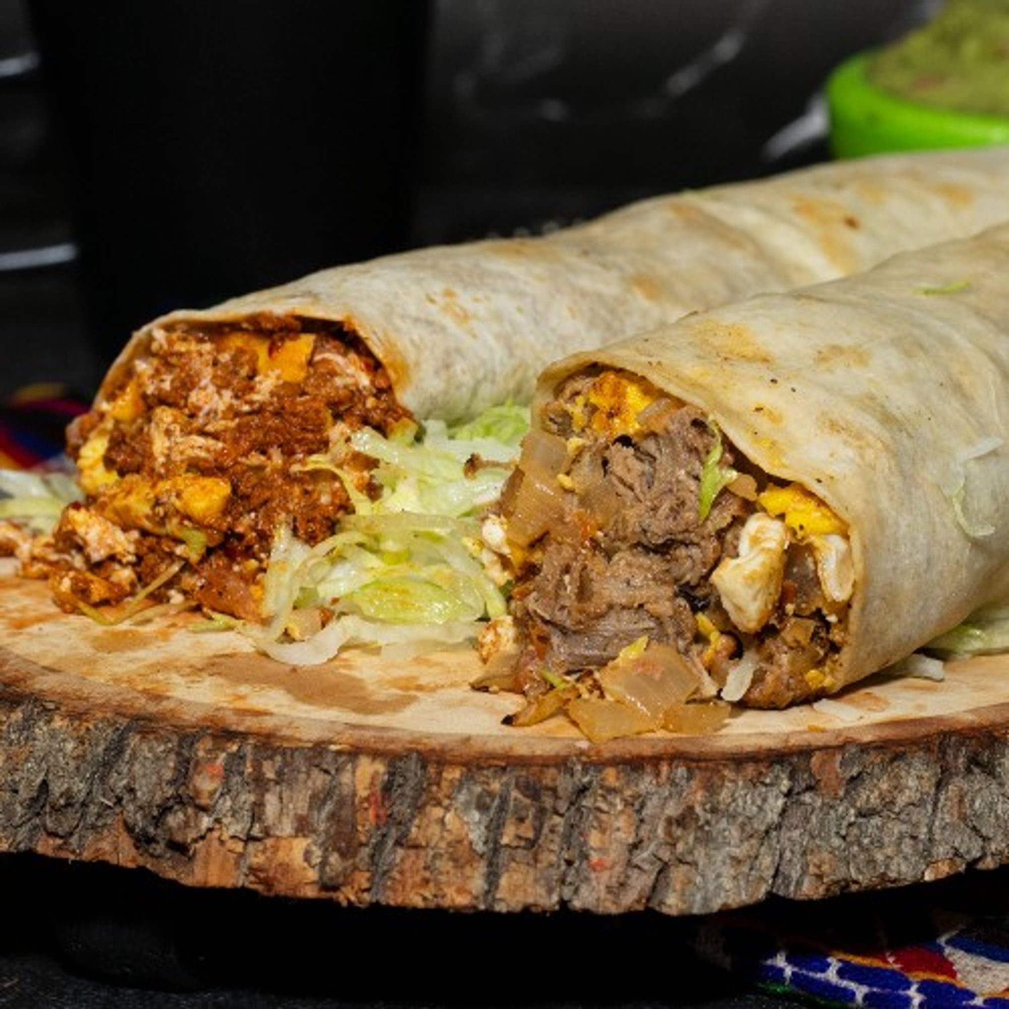 Machaca Breakfast Burrito