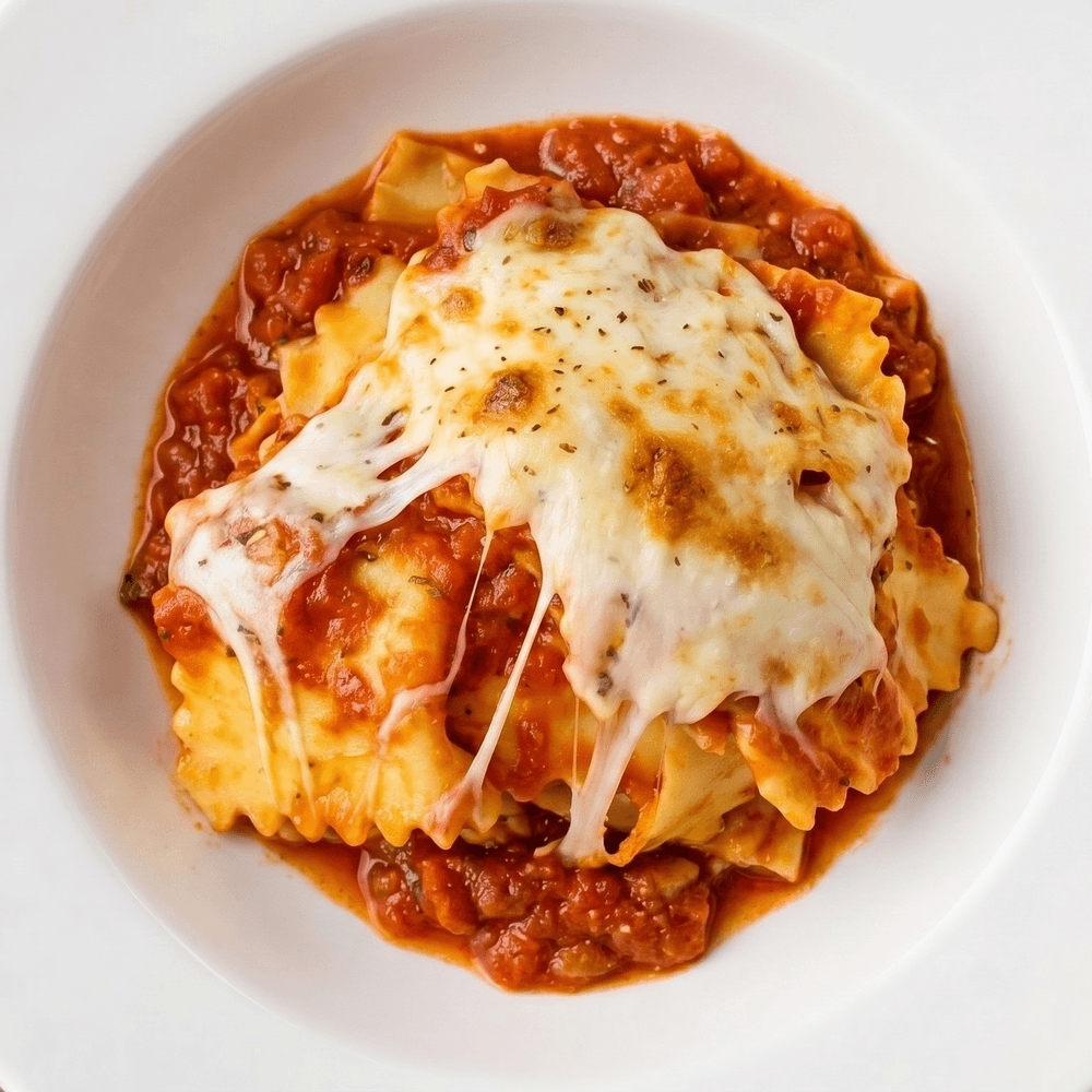 Baked Ravioli with Homemade Tomato Sauce