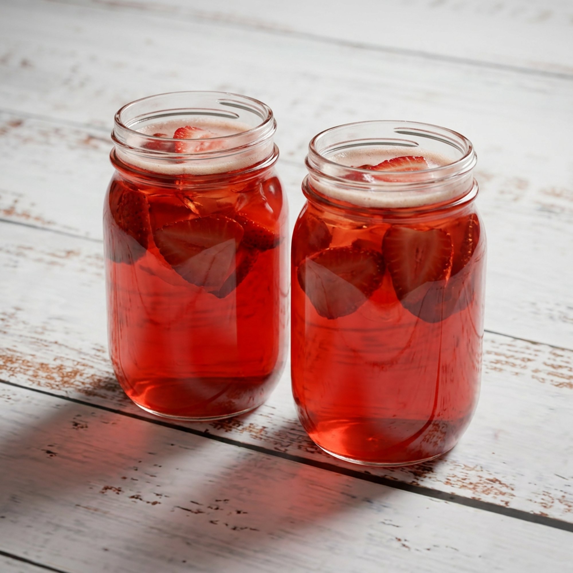 Strawberry fruit tea
