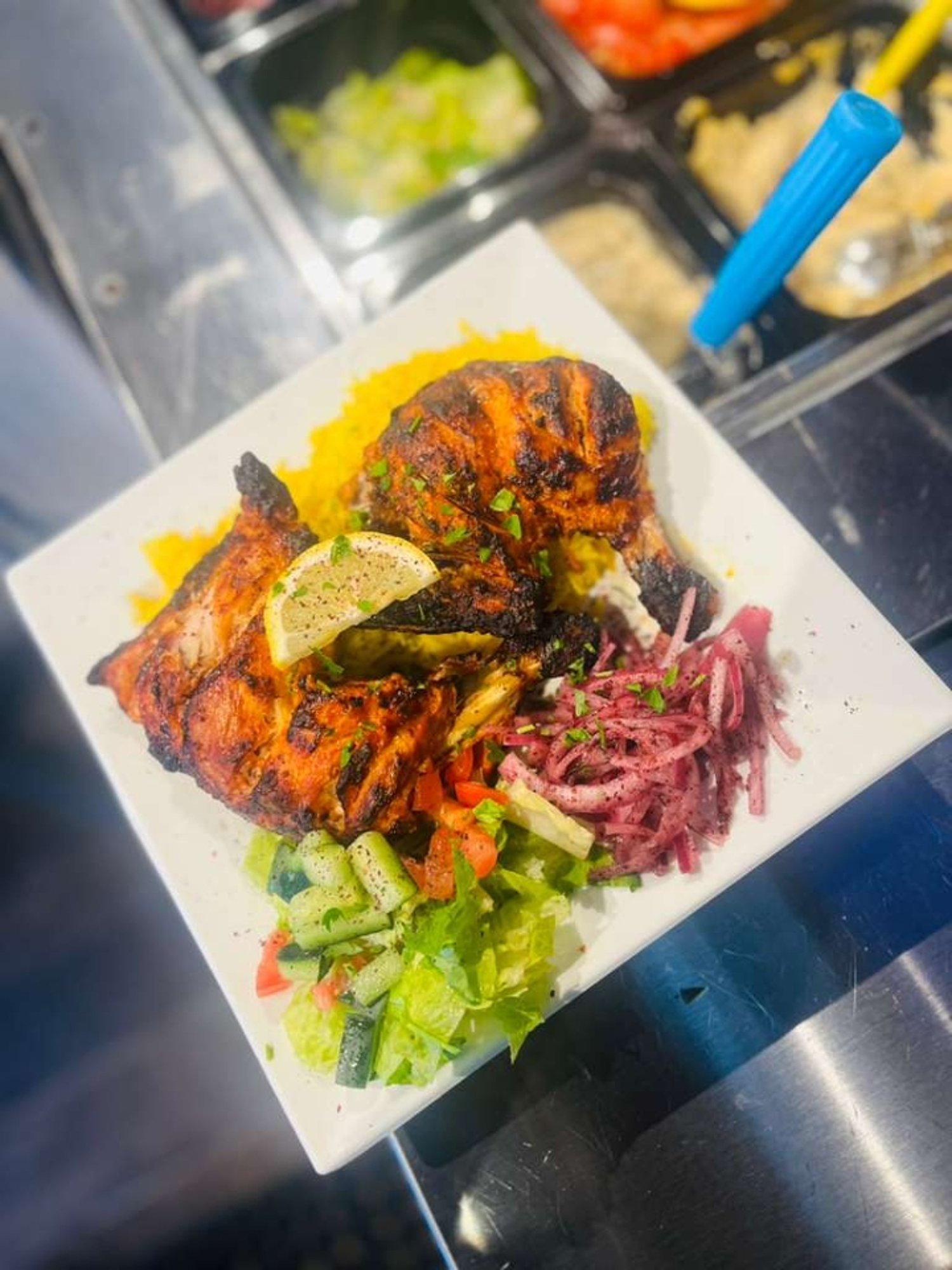 Chicken Tikka Plate 2pc Legs Quarters