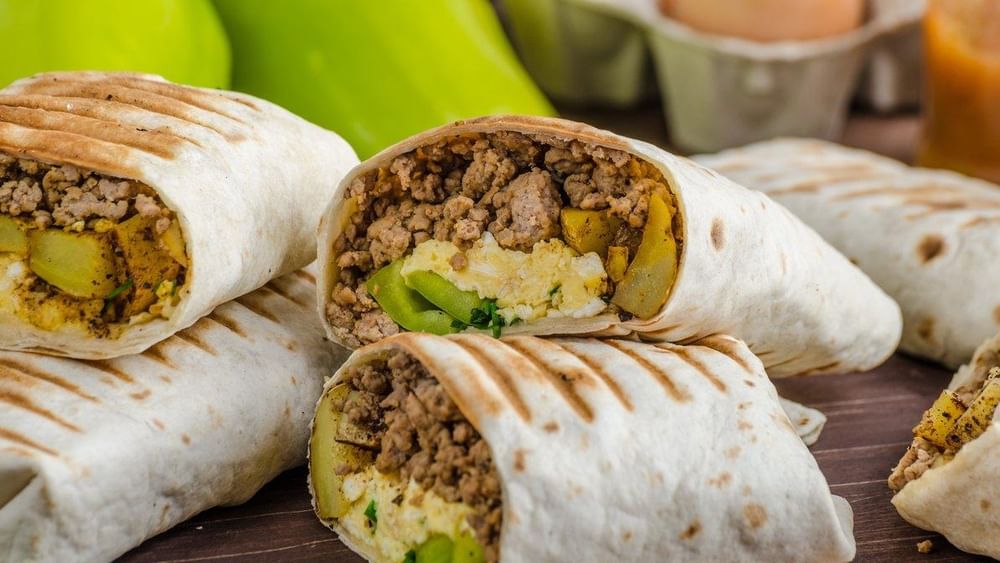 Alarm Clock Spicy Breakfast Burrito