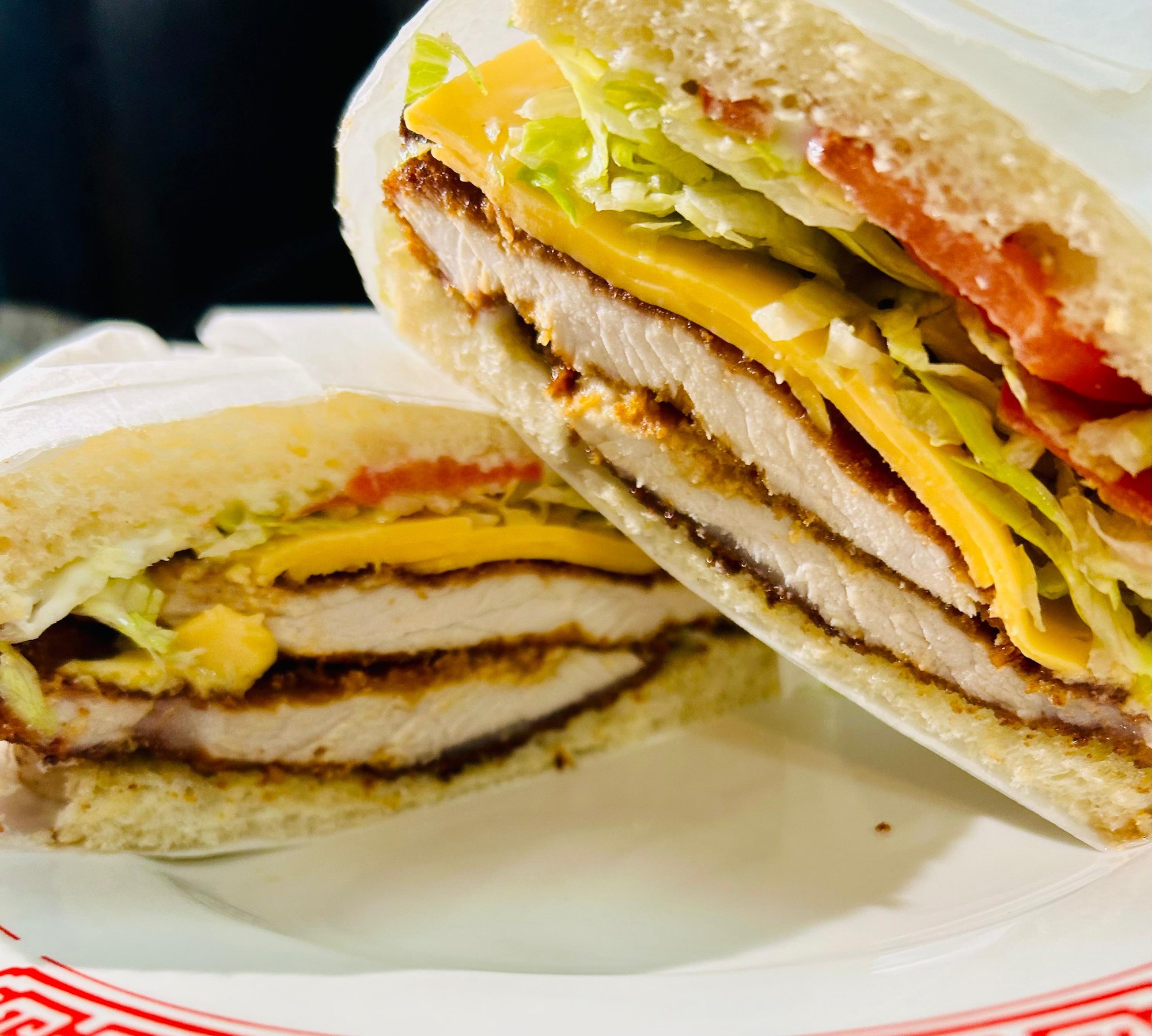 Schnitzel Sandwich on Slice