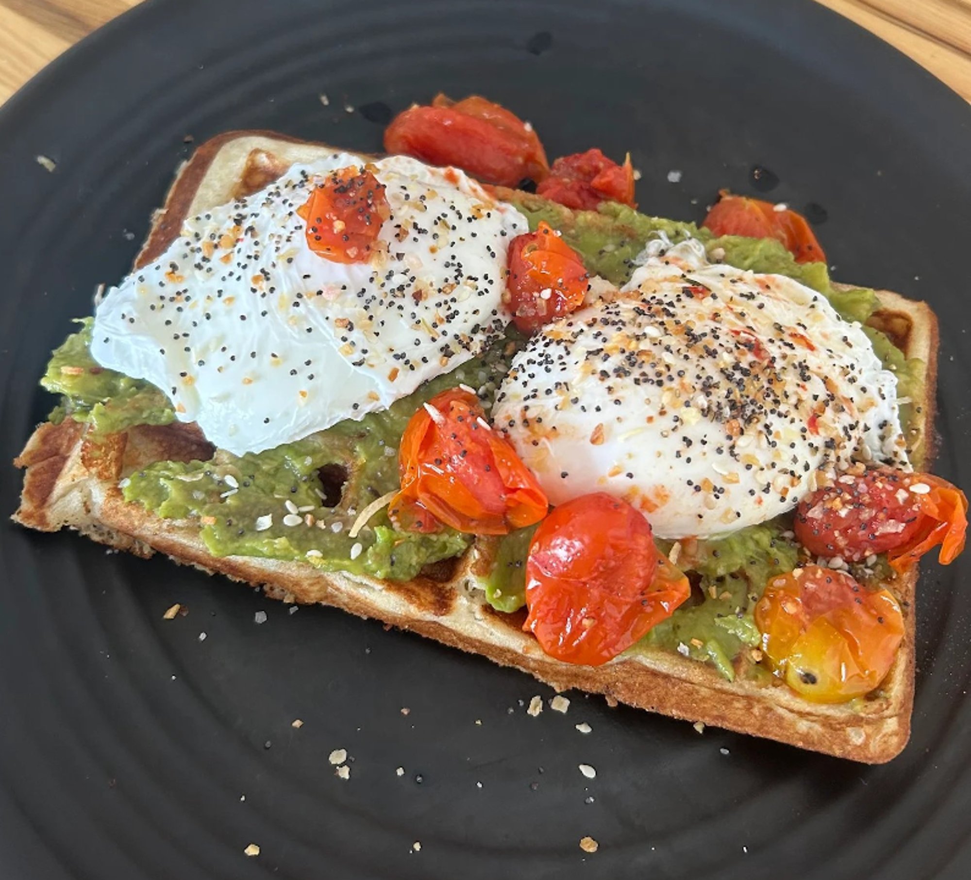 Avocado & Egg Waffle