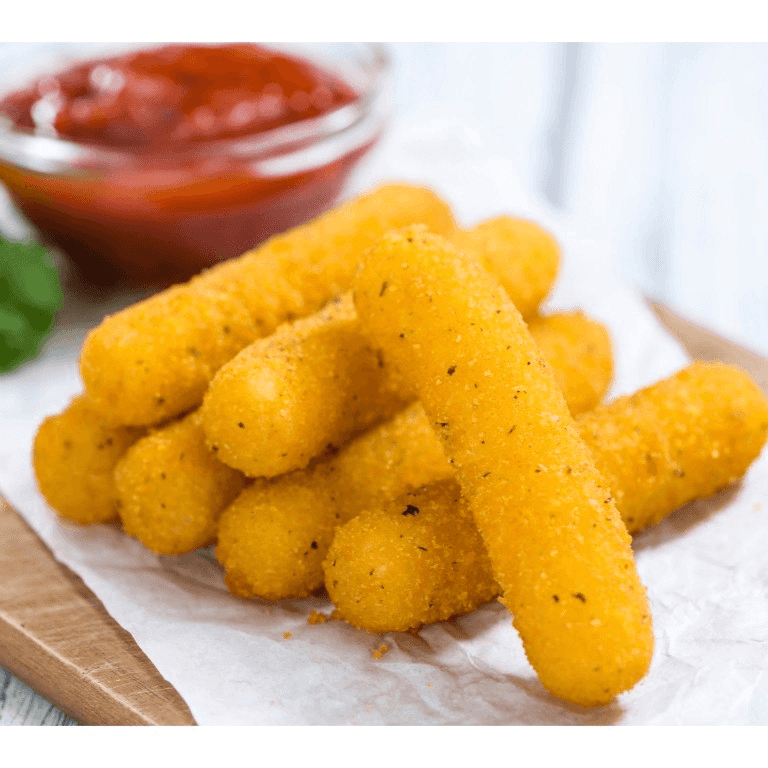 Mozzarella Sticks (4 pcs) & Fries