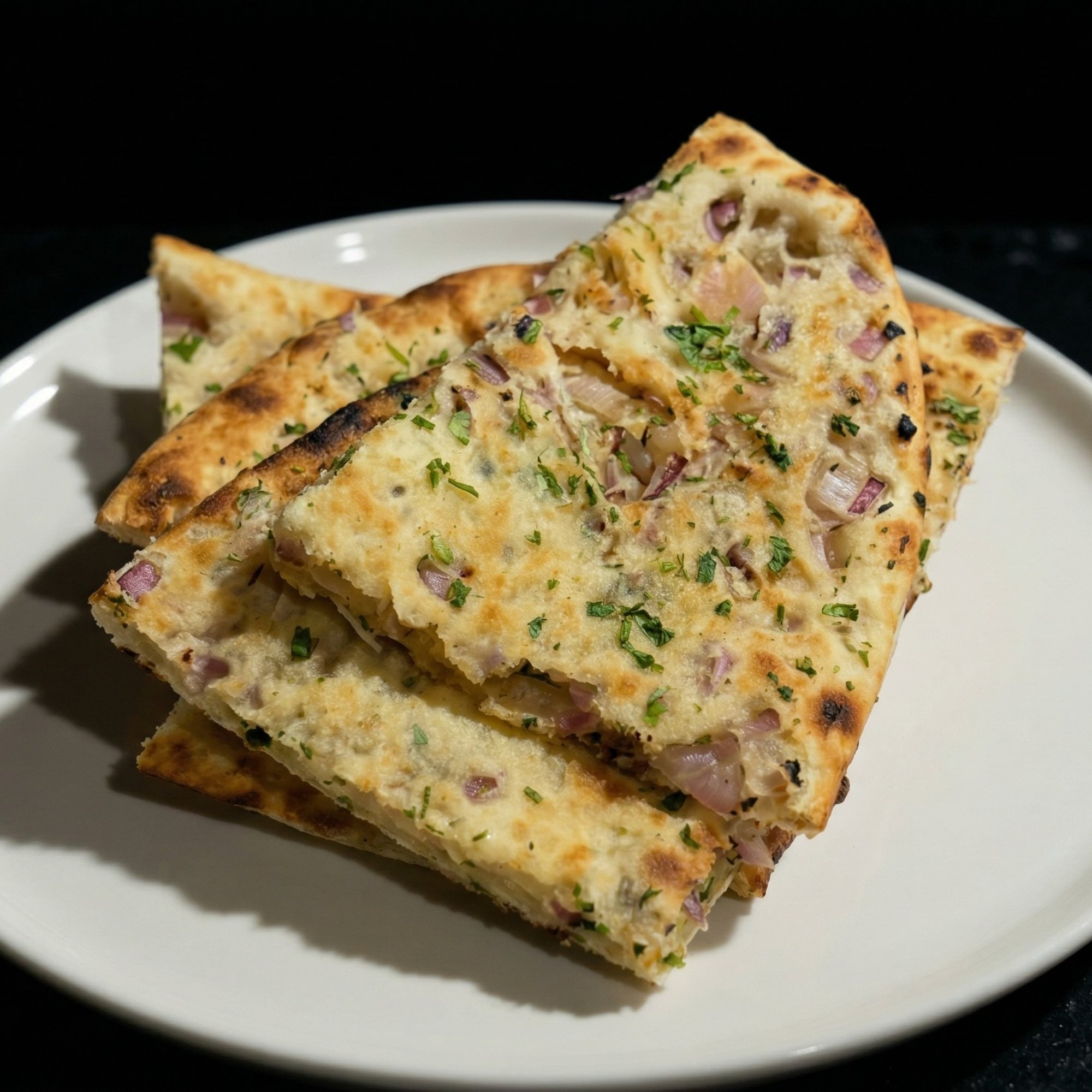 Onions Cilantro Kulcha