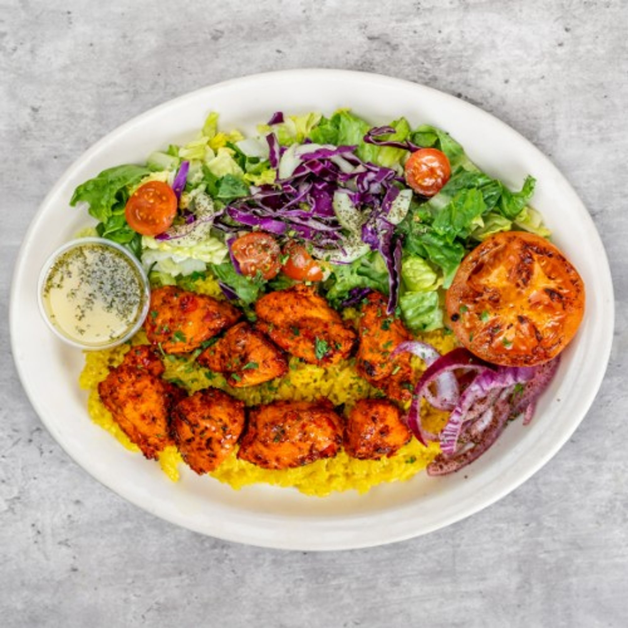Chicken Tikka Kebob Plate