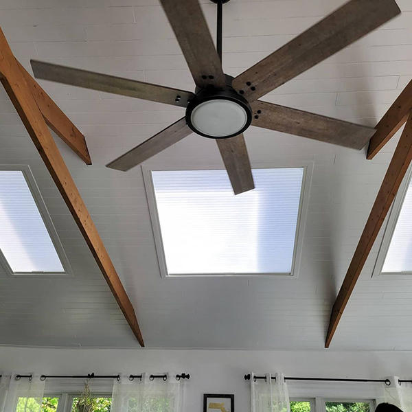 Cellular shades for your skylight windows block out the sun and heat.