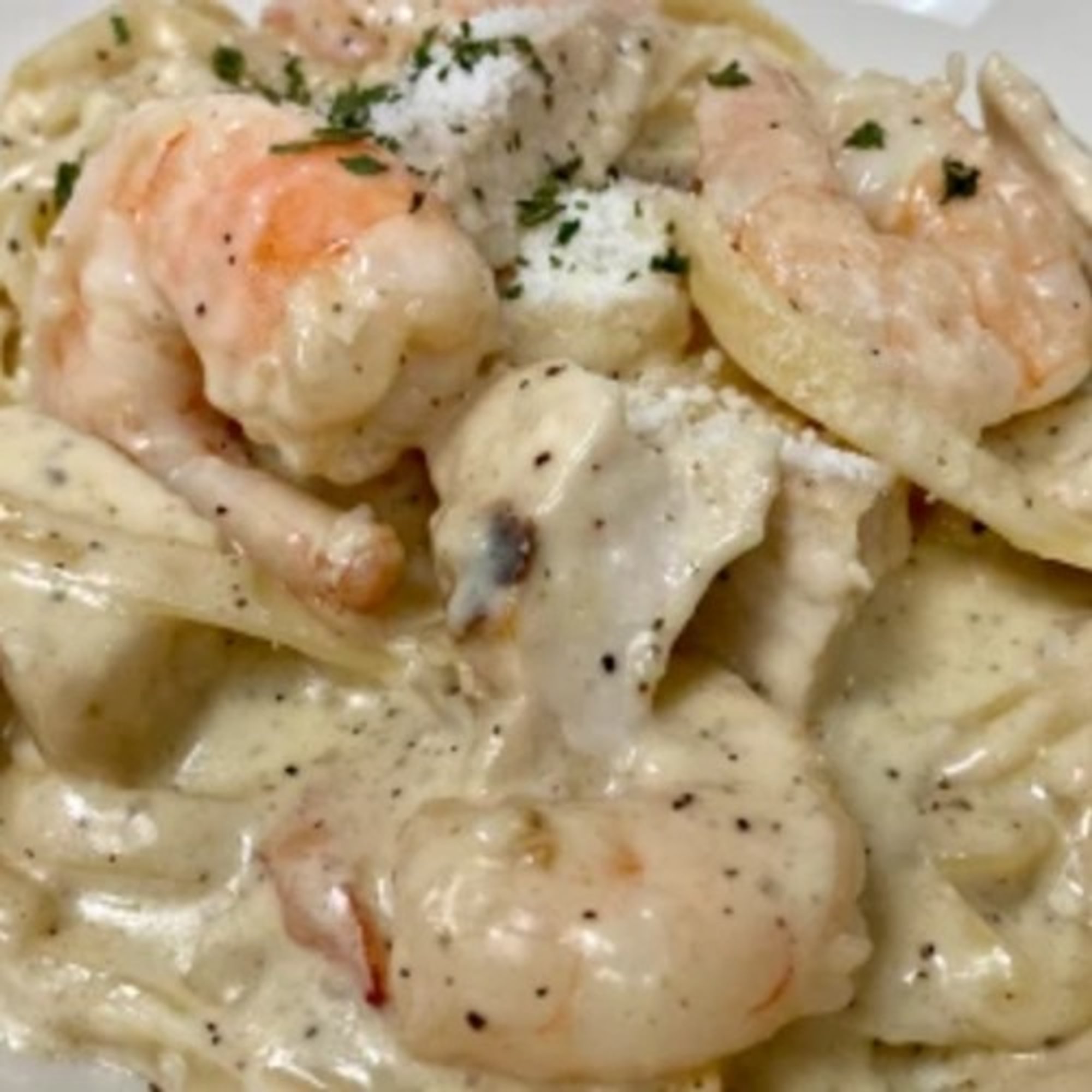 Alfredo Chicken & Shrimp