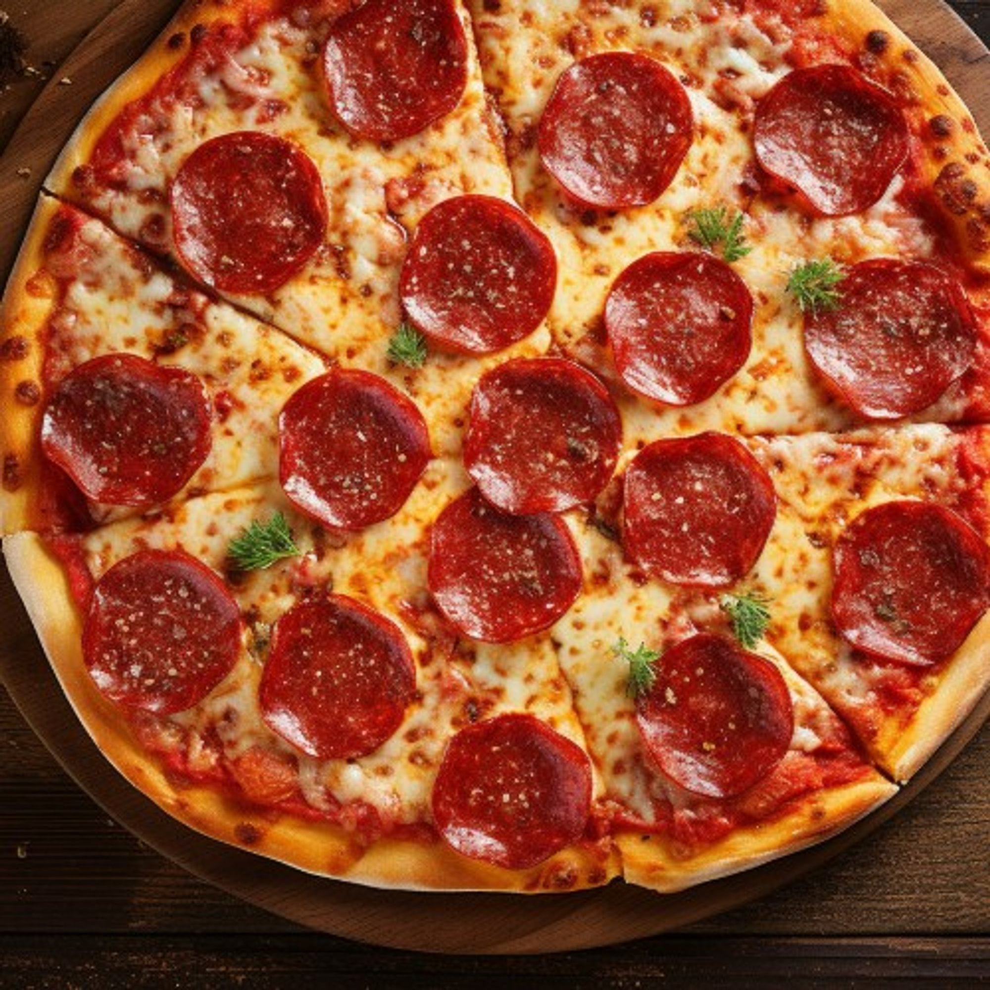 Pepperoni Pizza and Fries