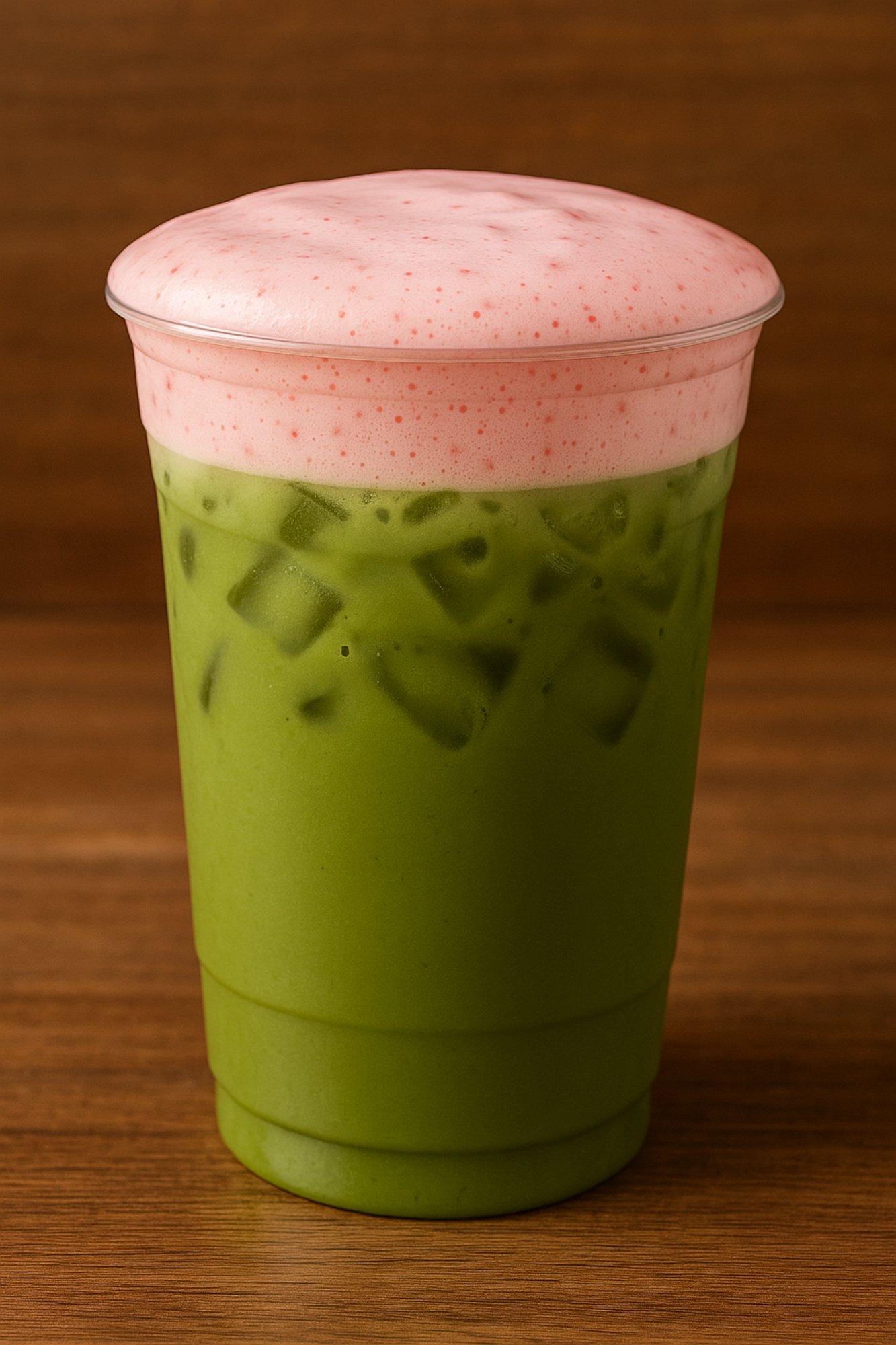 Strawberry CF Iced Matcha