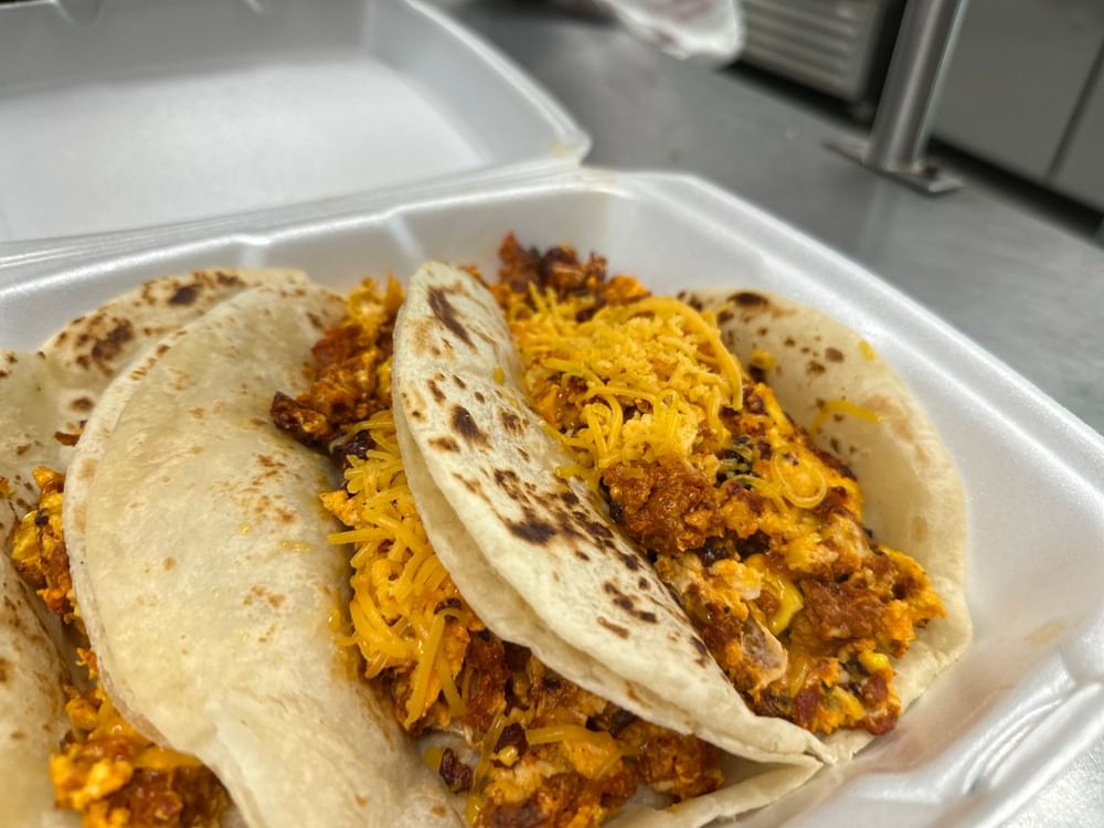 Chorizo Egg and Cheese Taco