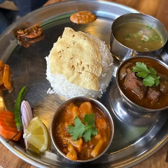 Goat Sukuti Thali