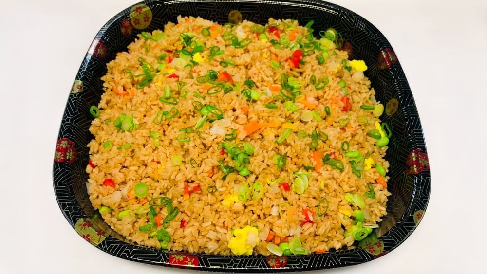 Fried Rice Veggies Chicken or Shrimp Tray