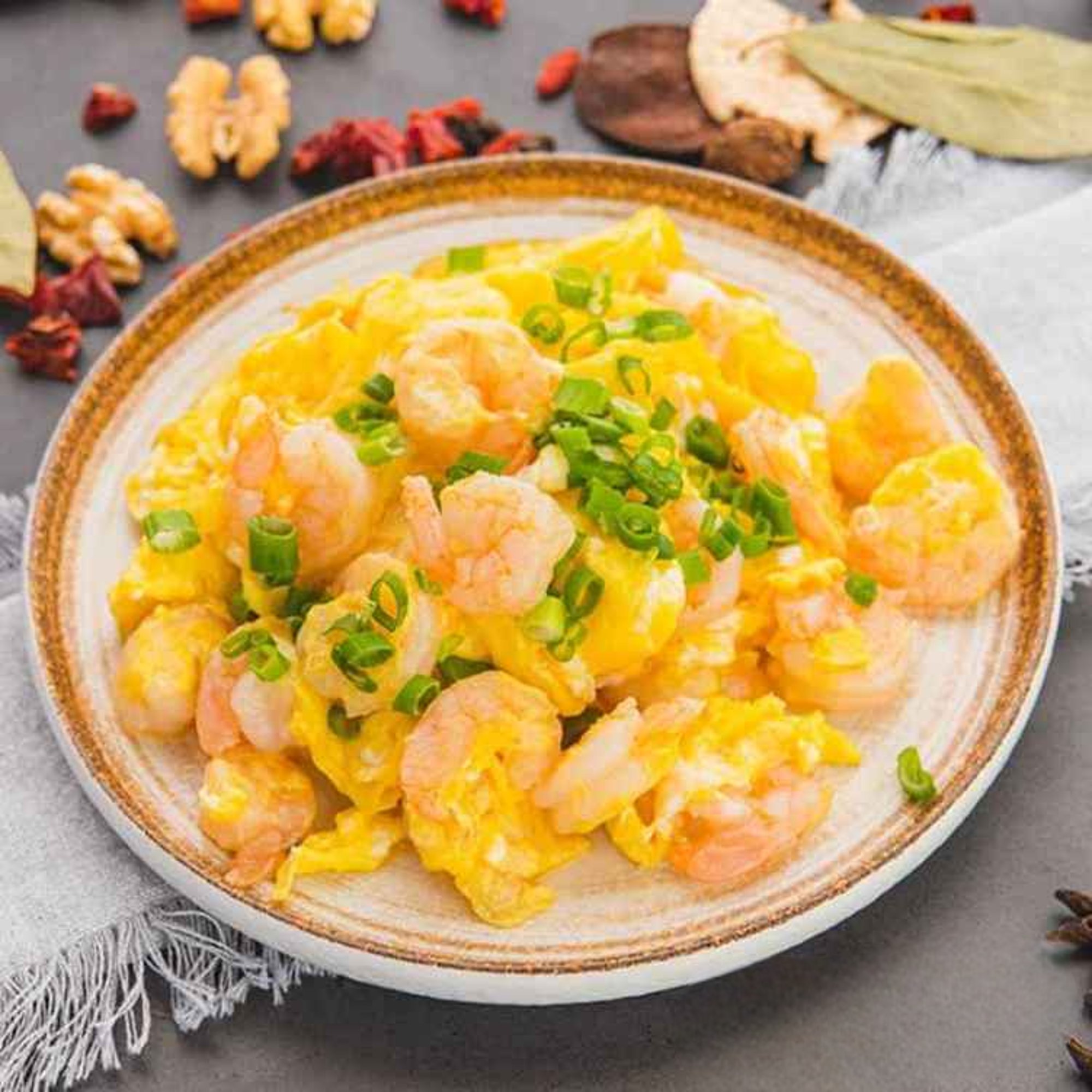 SF6. 蝦仁炒蛋/Tasty Sauteed Shrimp with Scrambled Eggs