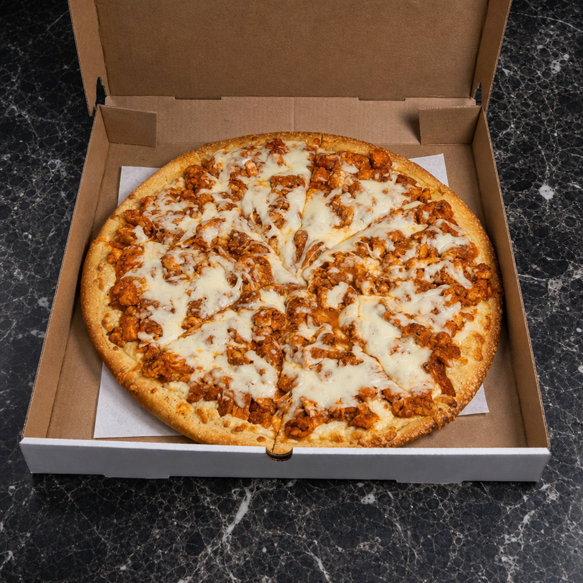 Pan Chicken Parmigiana Pizza