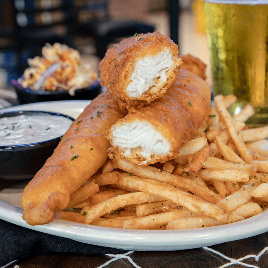 Kona Fire Rock Beer Battered Fish & Chips