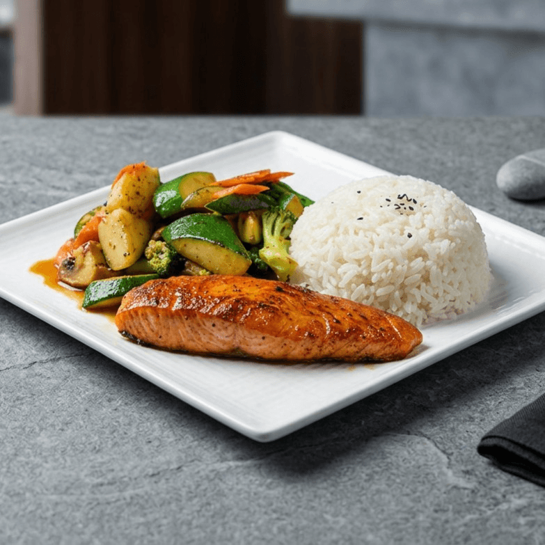 Salmon Hibachi (Lunch)