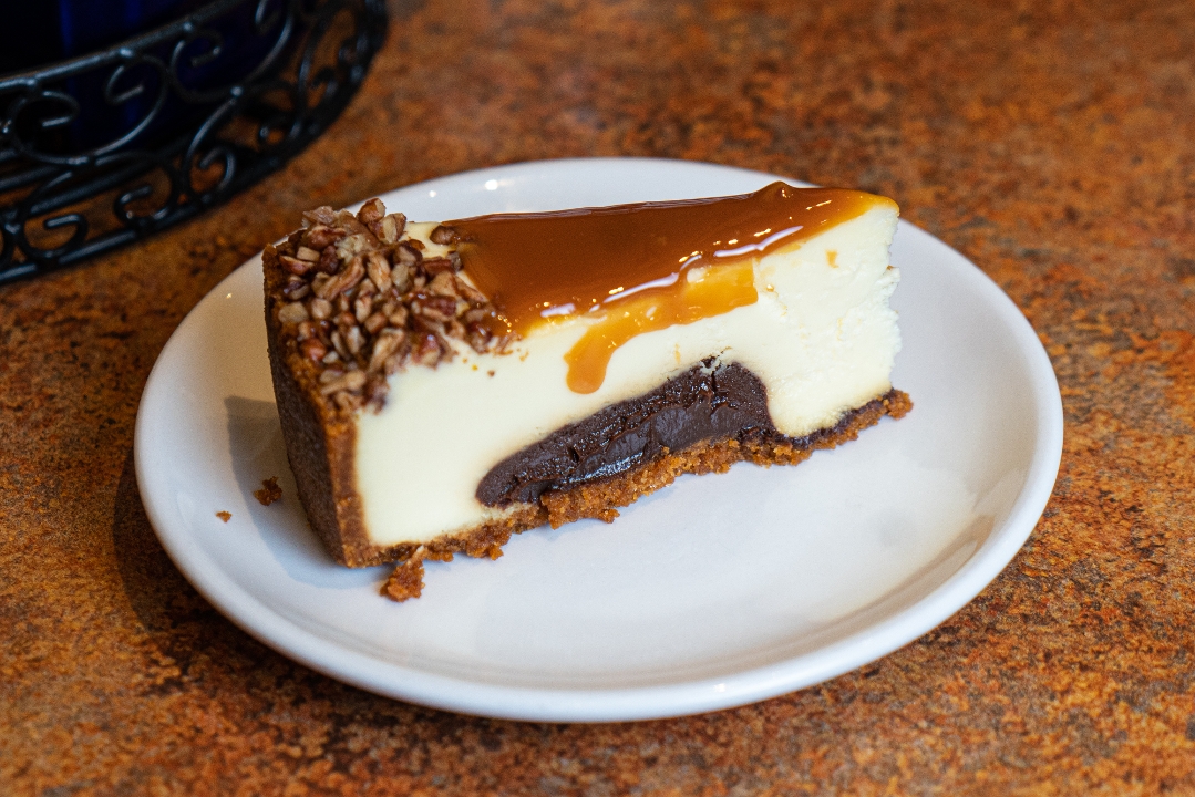Turtle Cheesecake Slice