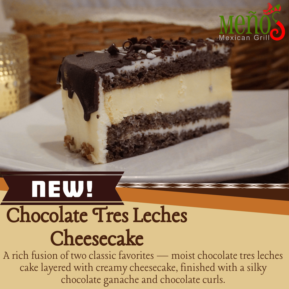 Chocolate tres leches Cheesecake