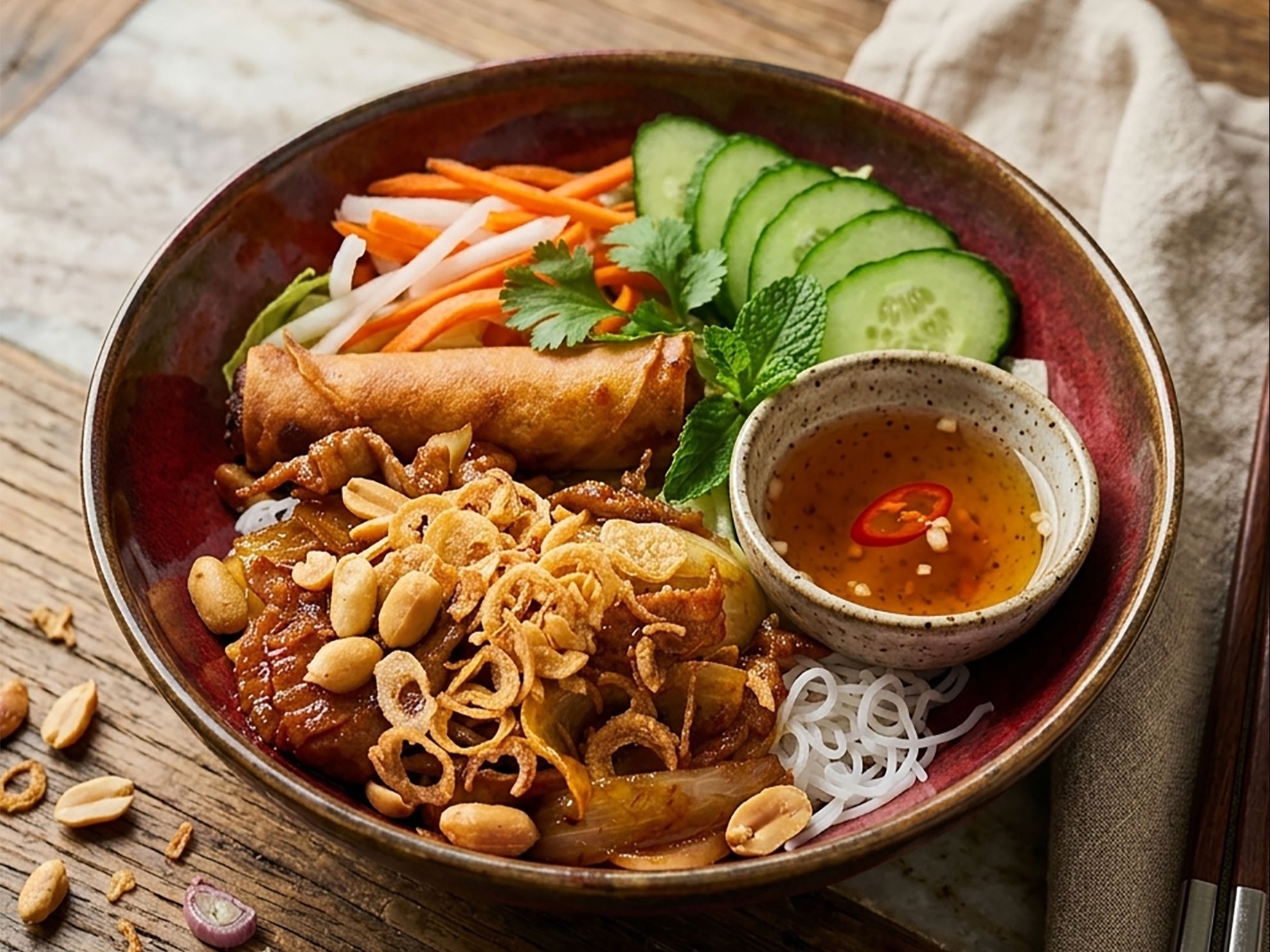 V6. Lemongrass Beef Vermicelli Salad