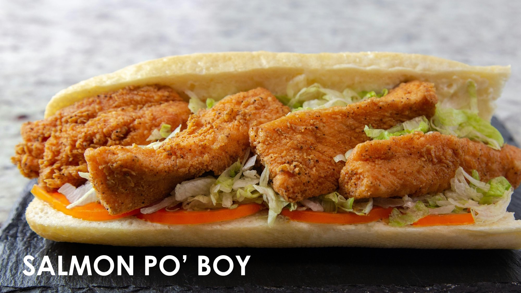 Salmon Po'boy
