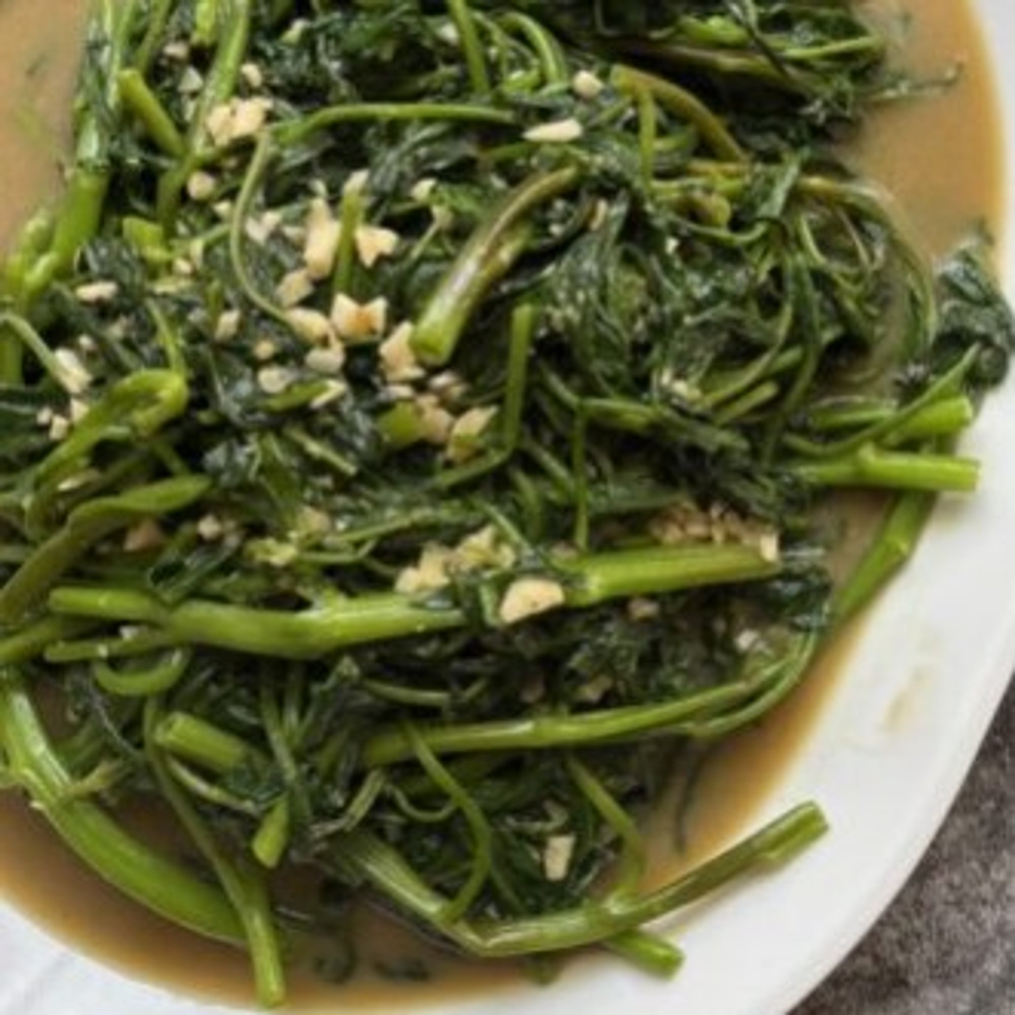 Stir-Fried Water Spinach With Fermented Bean Curd