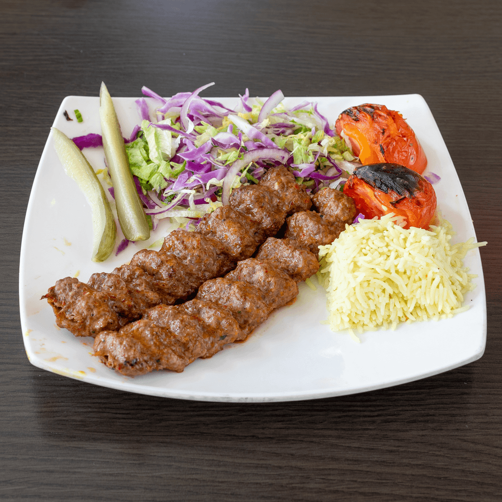 Kufta Beef Kabob Platter