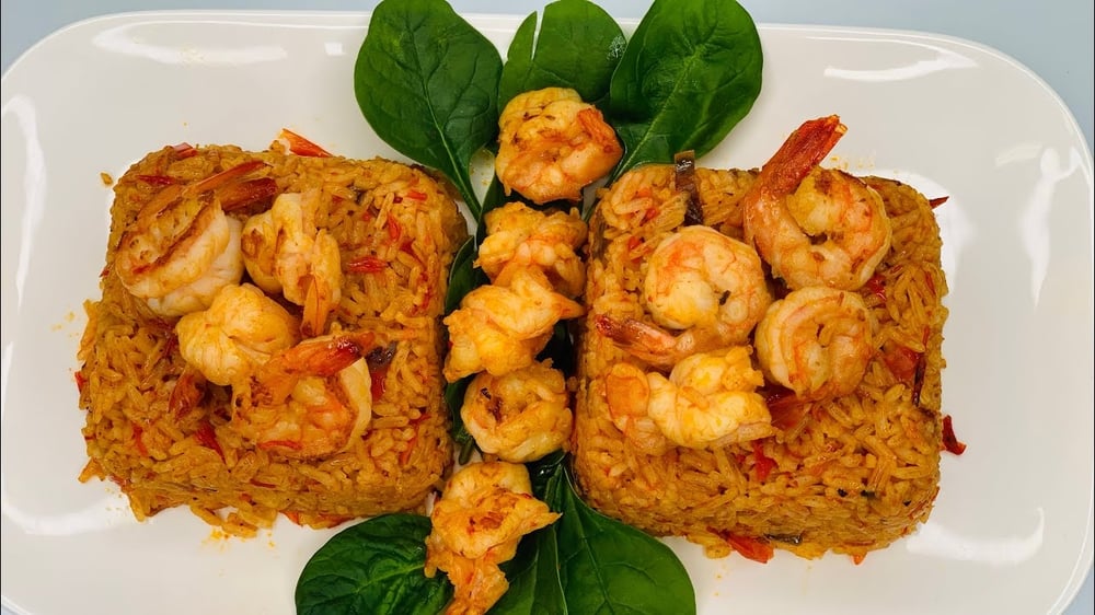 SHRIMP SUYA (W/JOLLOFRICE)