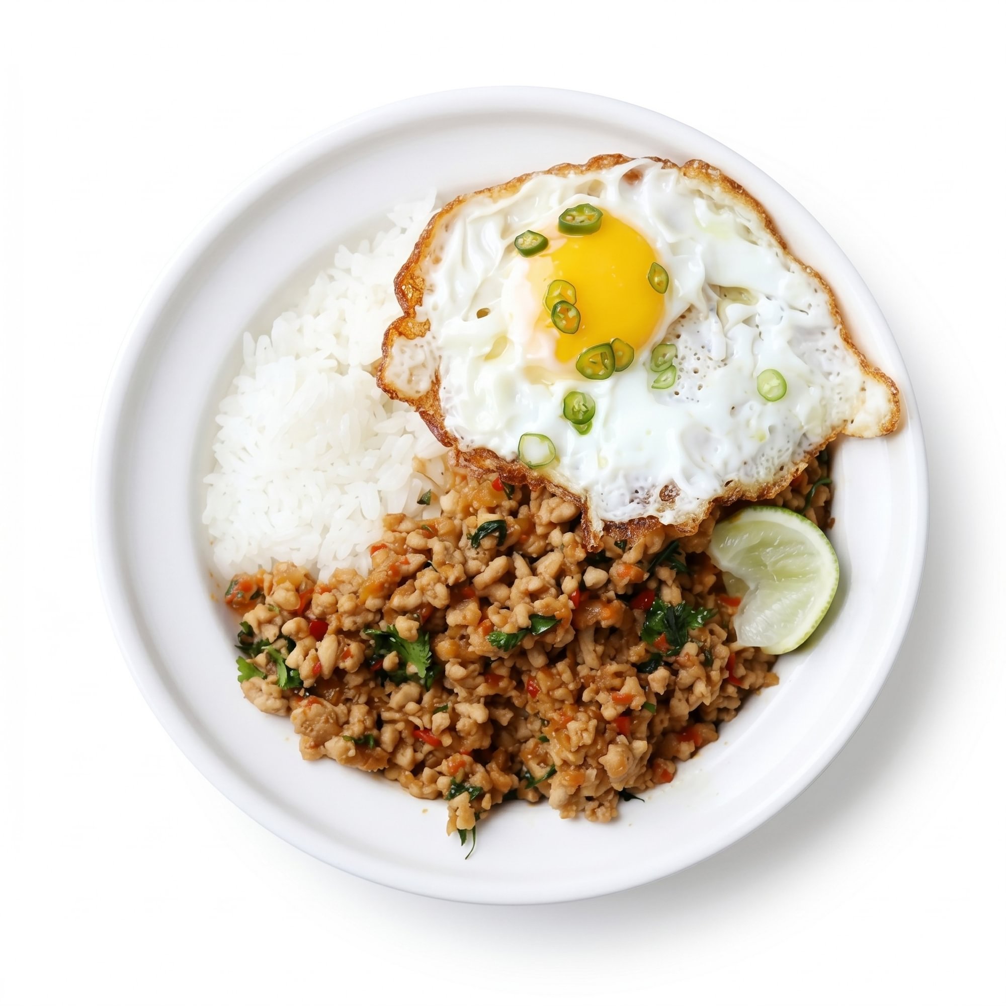 Pad Gra Pao Moo Saab & Gai Dao