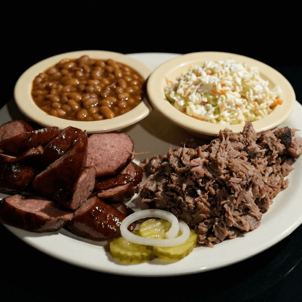 2 Meat Plate BBQ Platter