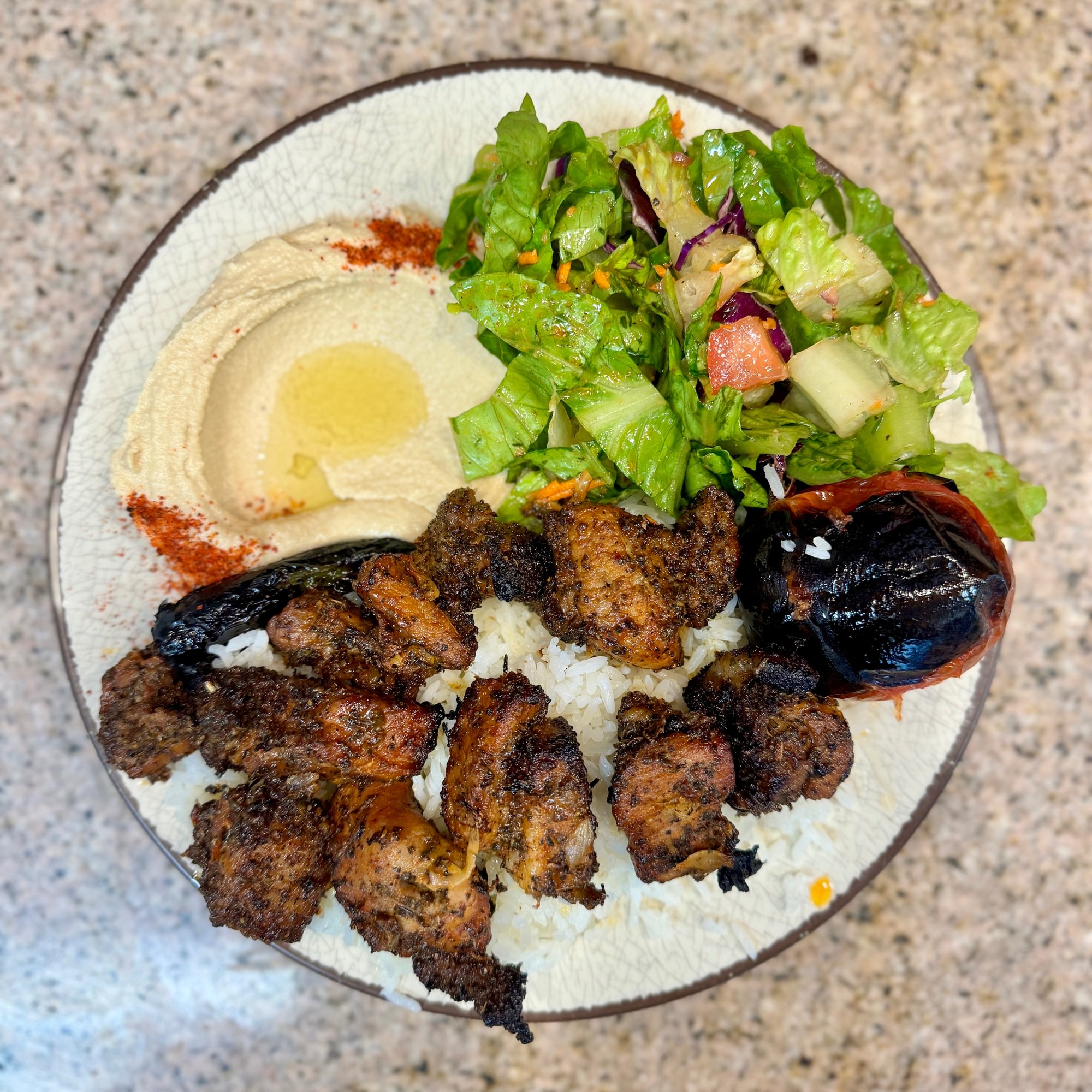 Pork Kabob Plate