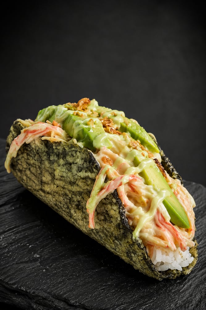 Wasabi Crab Sushi Taco