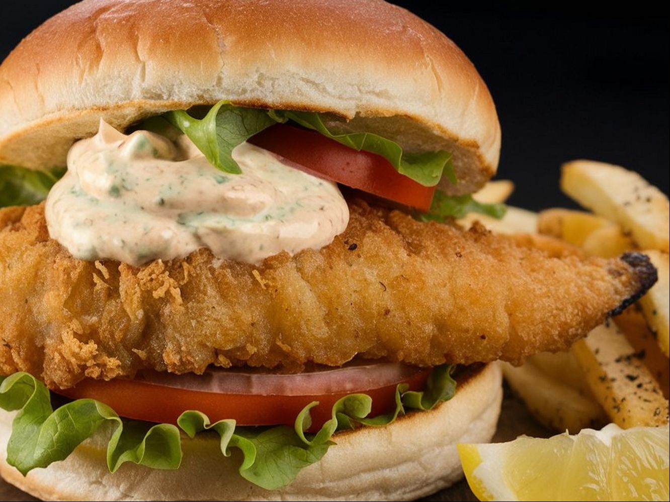Catfish Sandwich W/ FF