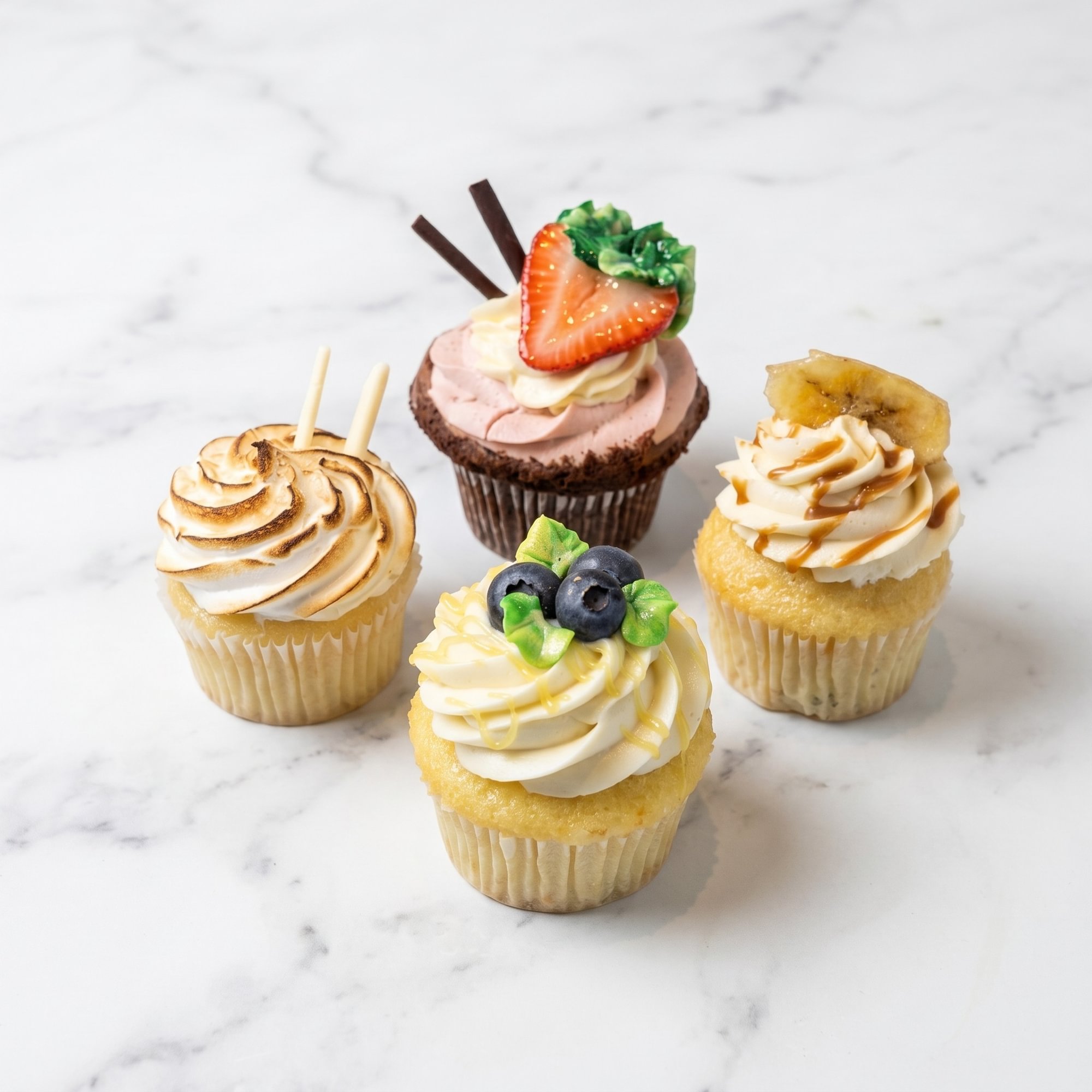 6 Decorated Assorted Cupcakes